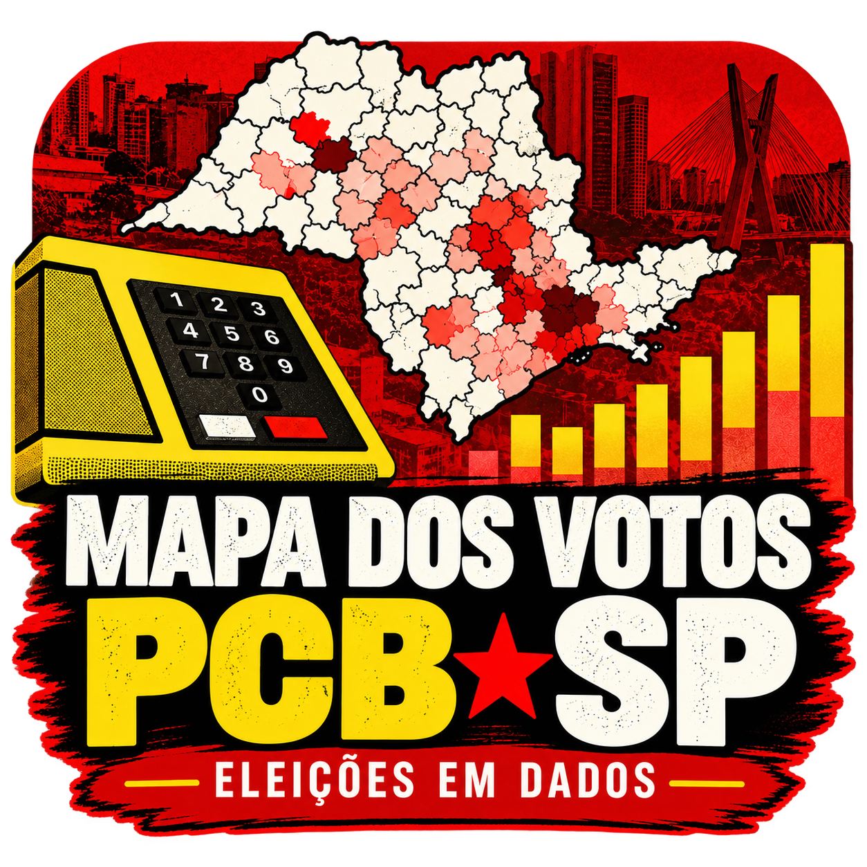 Mapa dos Votos PCB-SP
